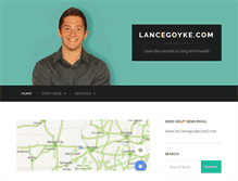 Tablet Screenshot of lancegoyke.com